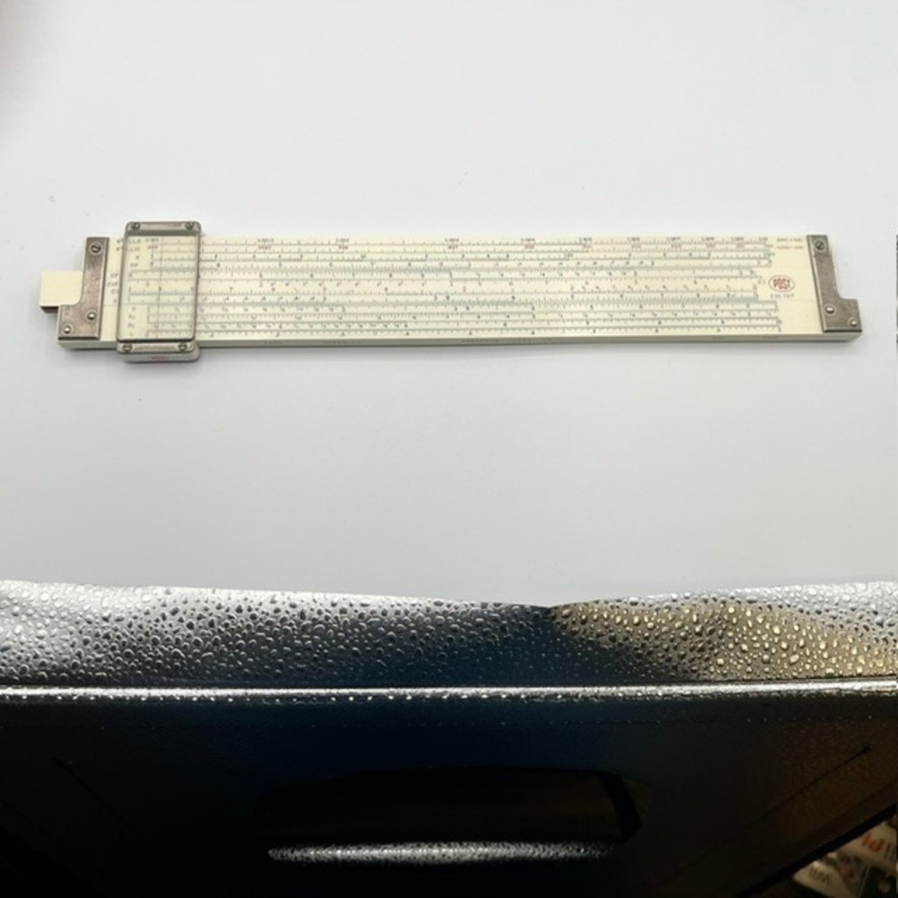 Vintage Frederick Post Versalog 1460 Slide Rule with Leather Case Japan 235 787
